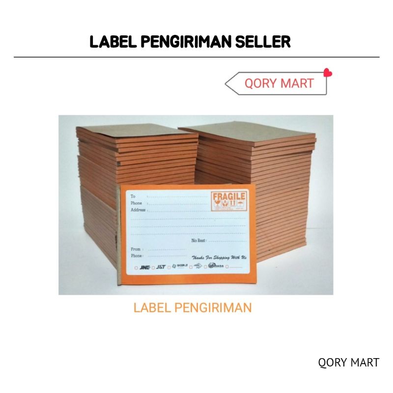 

LABEL PENGIRIMAN SELLER | BON PENGIRIMAN