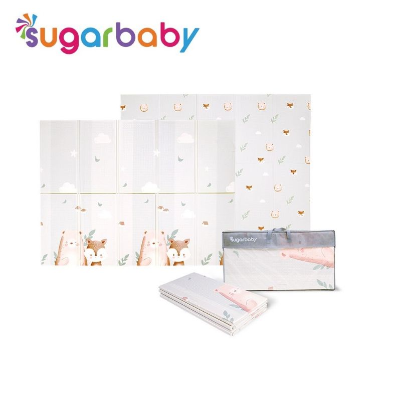 READY BANDUNG Sugarbaby Foldable Baby Playmat (Nature Series) / Playmat Lipat Anak / Karpet Lipat Bayi / Matras Bayi PLAYMAT KARPET LIPAT