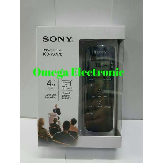 Sony Voice Recorder ICD-PX470 - Alat Perekam Suara Digital ICD PX 470 PX470