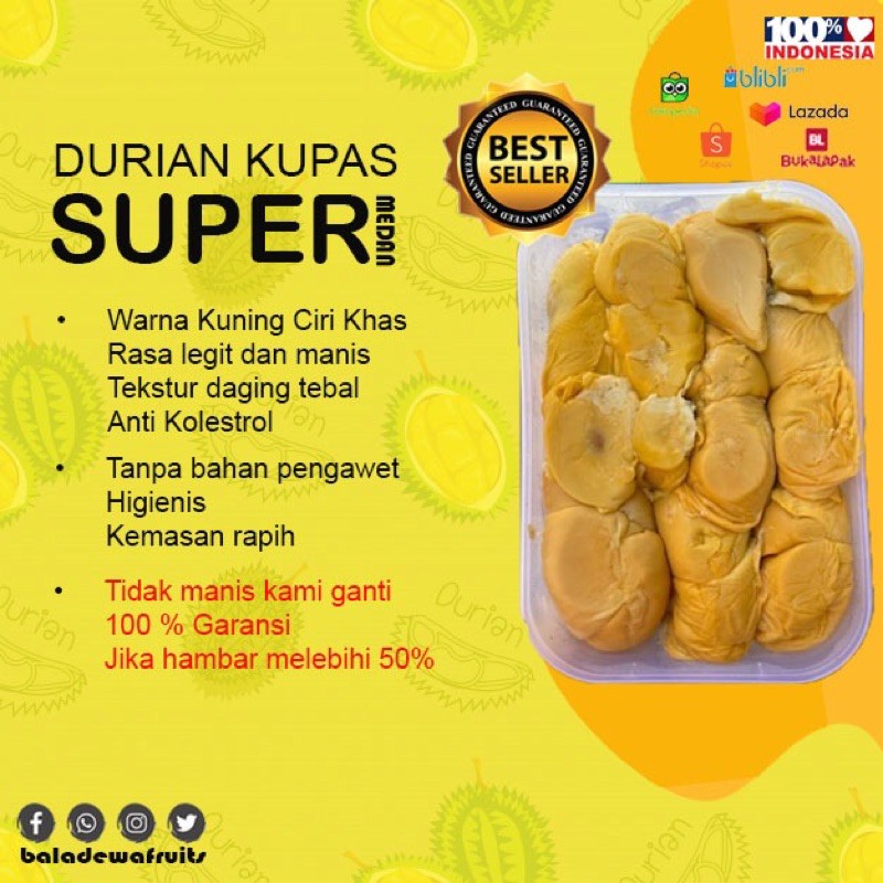 

Durian Kupas Super Medan Asli