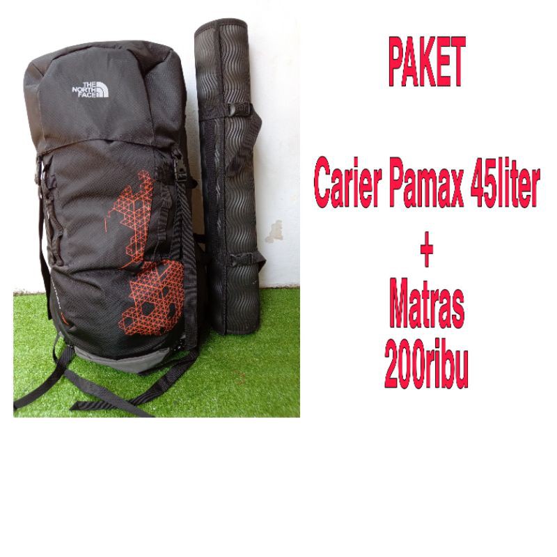 PROMO PAKET HEMAT - CARRIER, Tas Gunung 45ltr + MATRAS