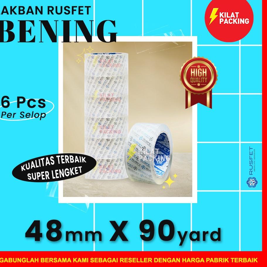 

Special - Lakban Rusfet Quality 48 mm x 90 yard 1 Selop isi 6 !