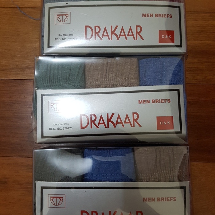 Celana Dalam Pria Drakkar (isi 3pcs) 703 Size S M L XL