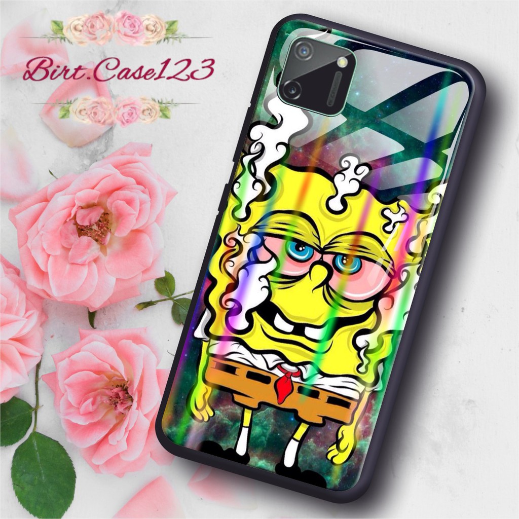 BC Case Gambar SPONGEBOB back case glass aurora oppo samsung vivo xiaomi realme iphone all type