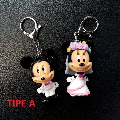 Gantungan Kunci Keychain Disney Mickey Minnie Mouse Couple Magnet Series