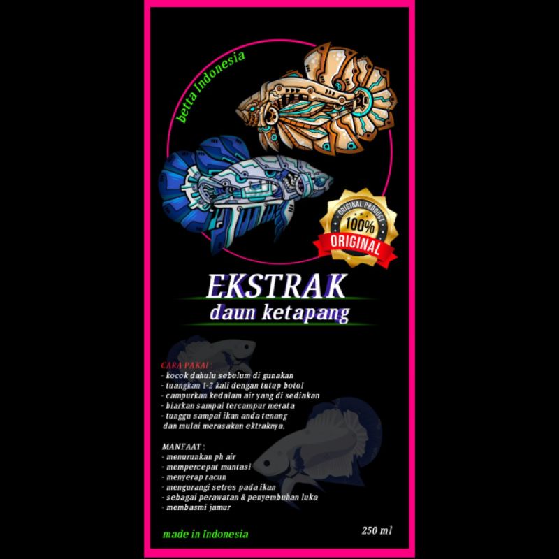 Jual Ekstrak Daun Ketapang Vitamin Ikan Olahan Daun Ketapang Murah