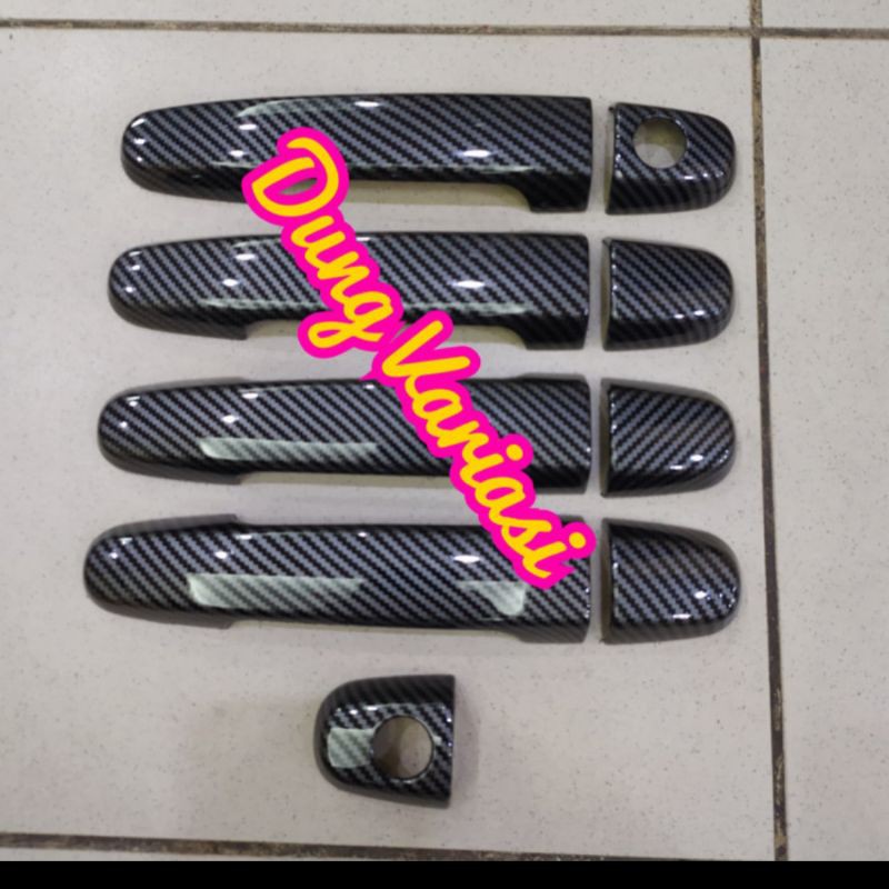 cover handle Innova 2005-2015 / Fortuner lama 2004-2015 carbon 5pc