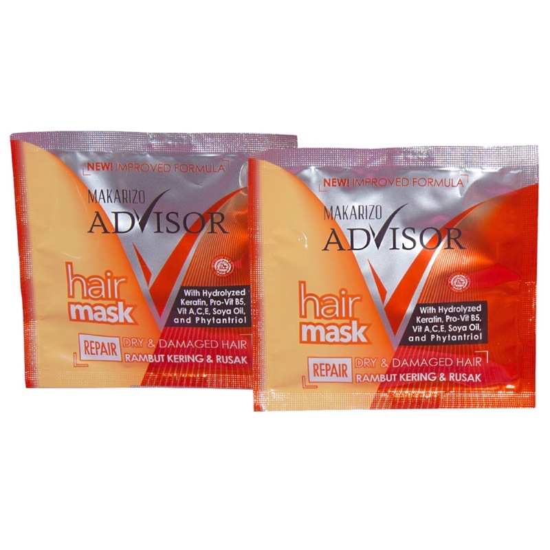 ✿ELYSABETHME✿ 【﻿ＭＡＫＡＲＩＺＯ】 makarizo hair mask rambut 15ml masker keratin menutrisi