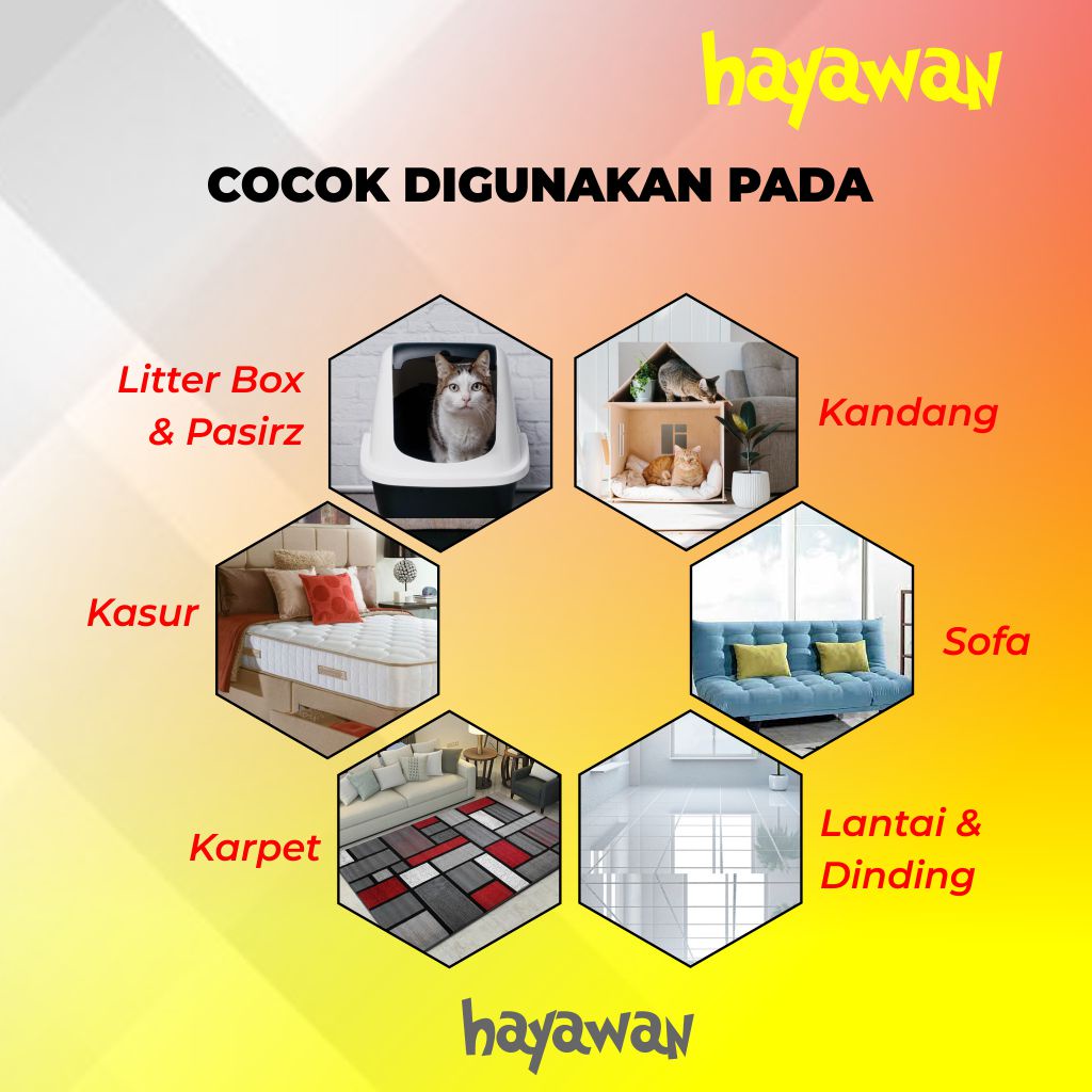 Penghilang bau kucing penghilang bau kotoran kucing penghilang bau kandang kucing penghilang bau kencing kucing farfum kucing penghilang bau pesing kucing pet odor remover  - Aroma Strawberry By Hayawan