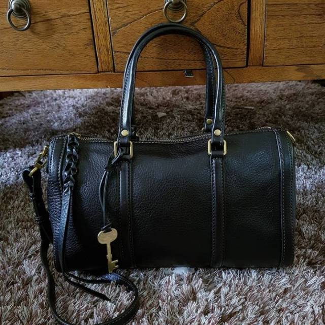 Tas Fossil Ori. Kendal Small Satchel Black