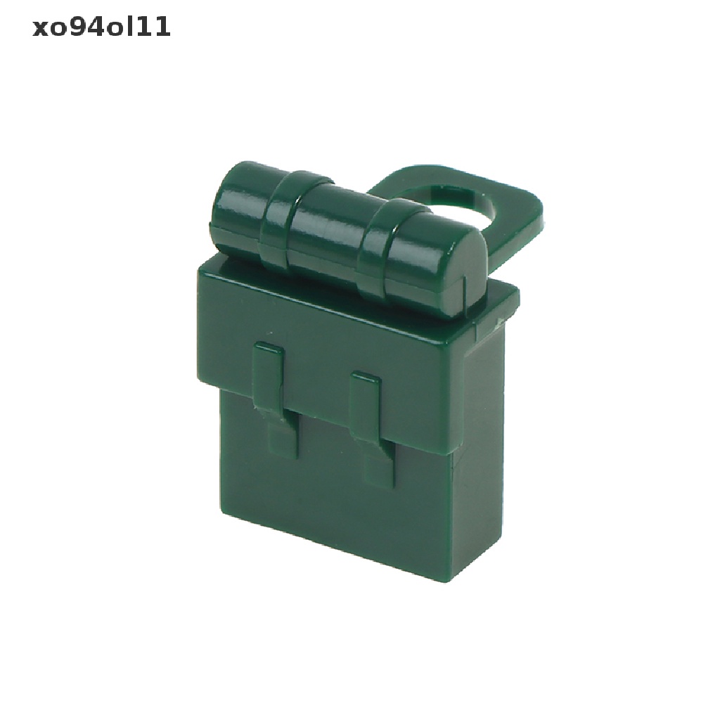 Xo 10PCS WW2 Mainan Balok Bangunsusun Model Lego Bentuk Tas Ransel Militer Untuk Hadiah OL