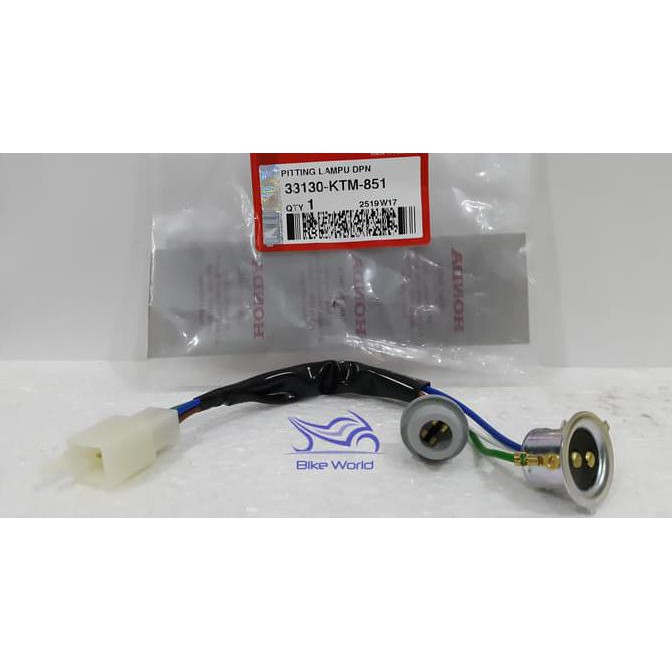 FITTING / SOKET LAMPU SUPRA X 125 LAMA 33130-KTM-851 GENUINE TERLARIS