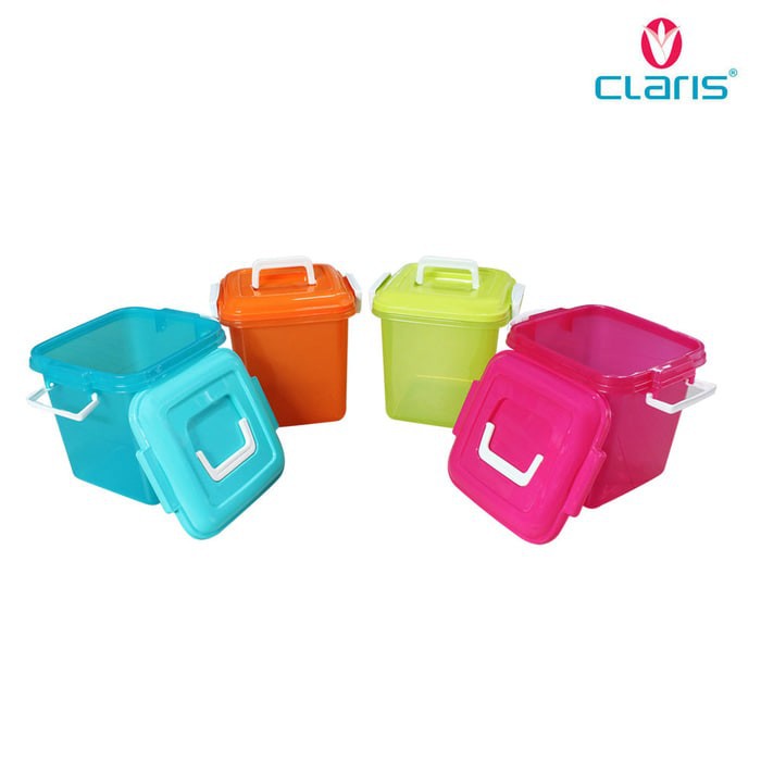 Claris Kotak Box Penyimpanan Serbaguna Container Box Q-bic Qbic Dengan Handle 11 Liter 1056
