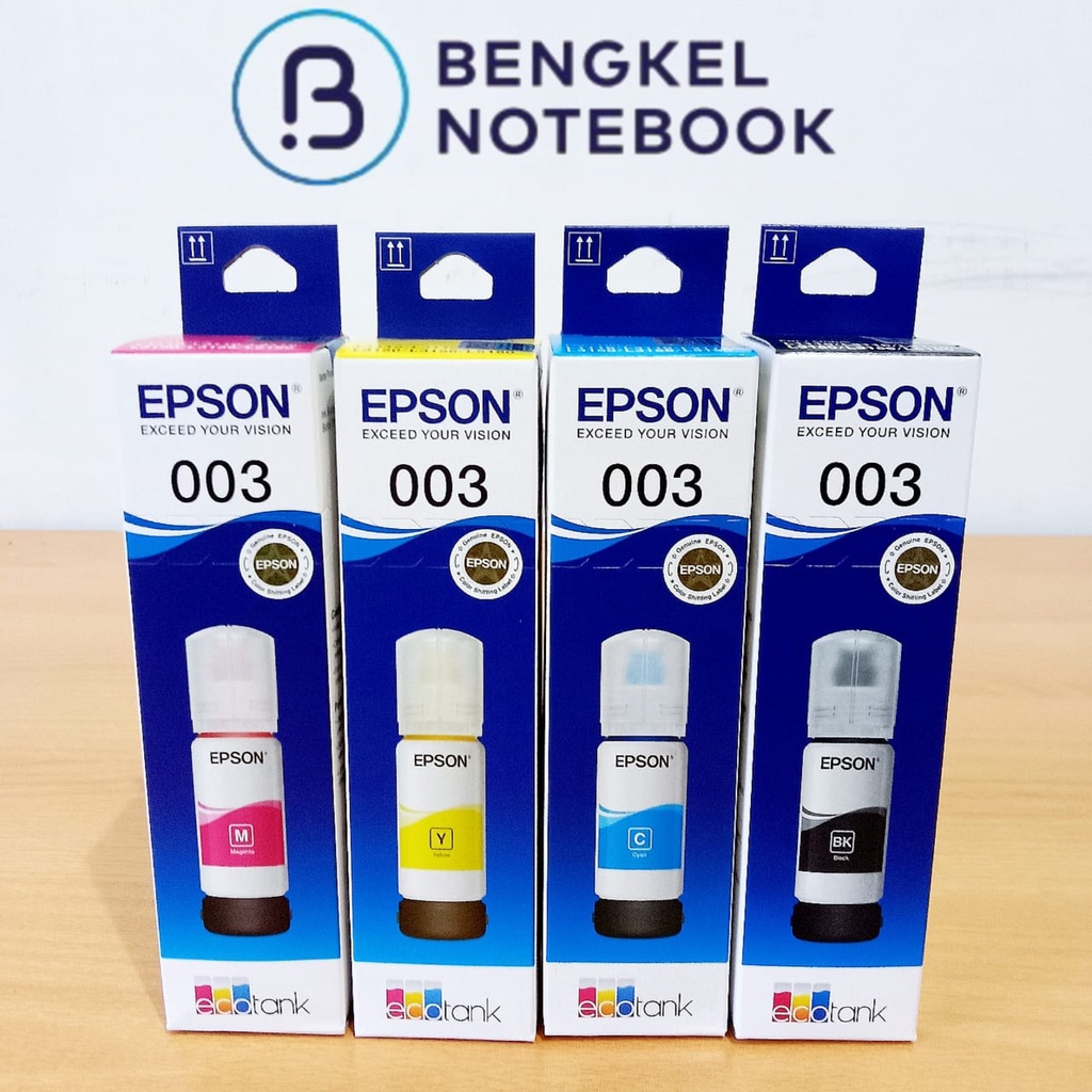 Epson Ink Bottle 003 Black Cyan Magenta Yellow