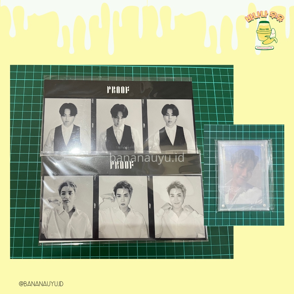 BTS PROOF POB WEVERSE TRIPTYCH & PC+ACRYLIC FRAME JHOPE, JIMIN