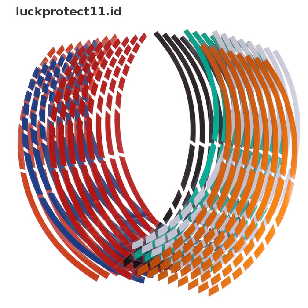 &lt; Luckprotect11. &lt; LuckproteksiId &gt; Tape Strip Reflektor 16 &quot;17&quot; - 19 &quot;Untuk Pelek Roda Motor / Mobil