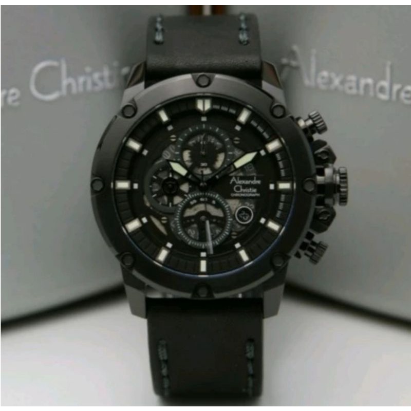 SECOND Jam TangannPria Alexandre Christie AC 6564