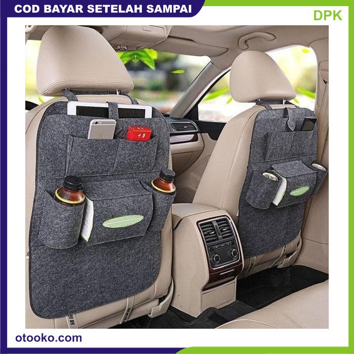 Car Seat Organizer Tas Mobil Multifungsi Belakang Jok Tissue HP Payung