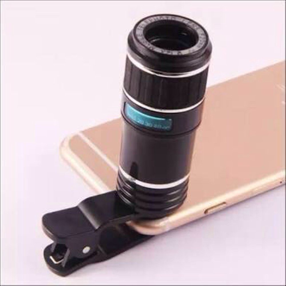 Diskon Tele lens 12x zoom Premium lensa smartphone clip jepit universal iphone samsung oppo xiaomi d