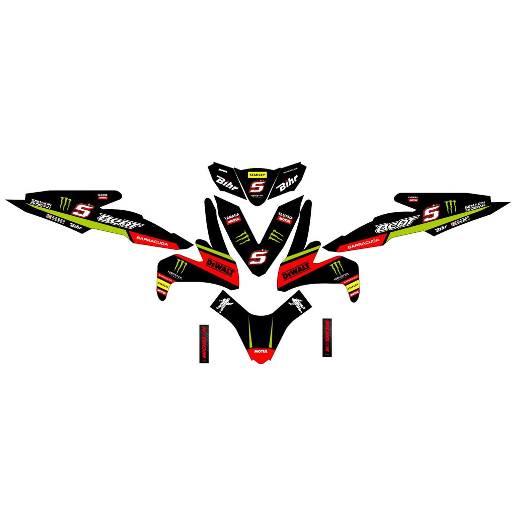 Decal Beat Full body Stiker Full body motor Honda Beat 2017 2018 2019  Motogp