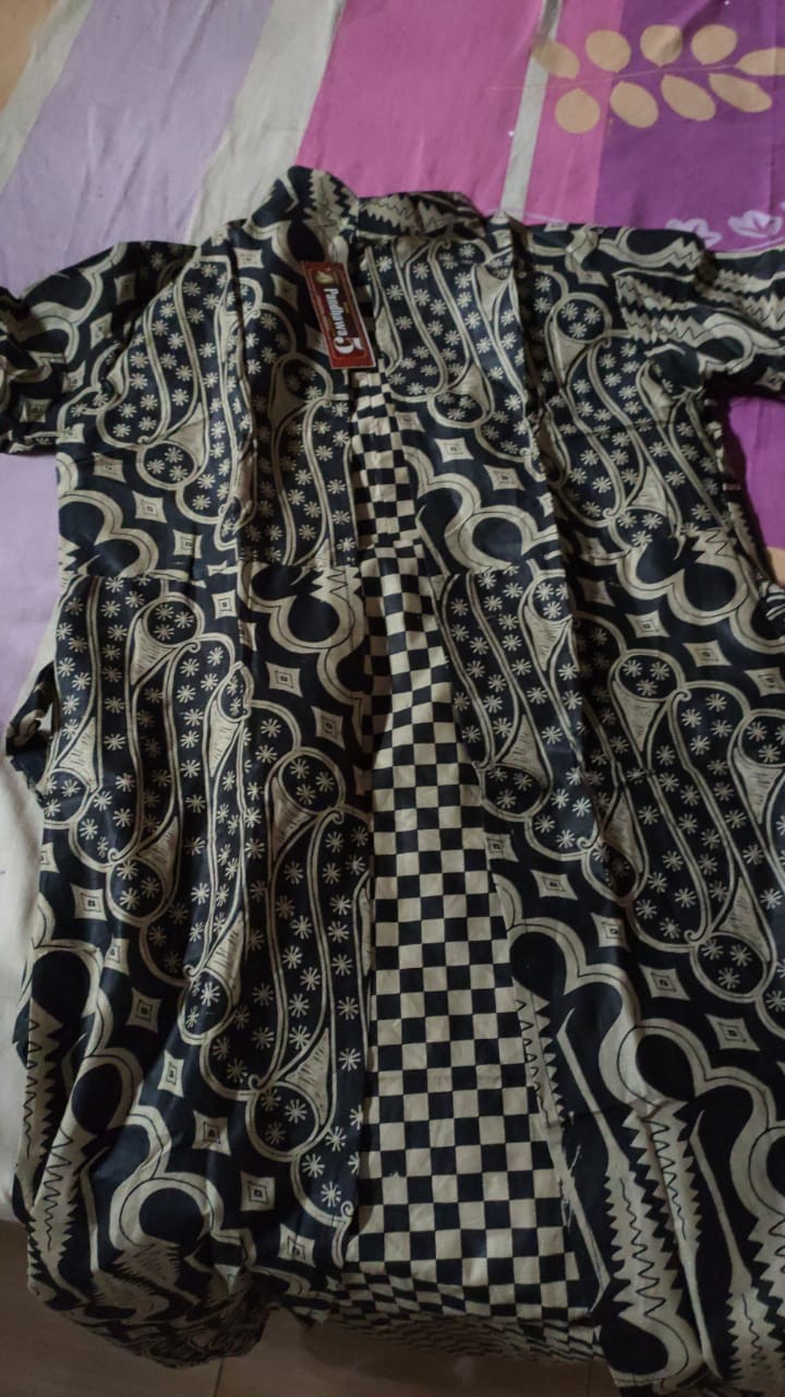 Rbp Quality Katun Ms Gamis Batik Sriwedari Maxi Bumil/busui Katun Sogan Allsize & Jumbo