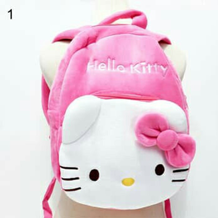 Tas Ransel L sekolah tk SMP SMA boneka Hello kitty Doraemon minnie mickey mouse melodi kucing kartun