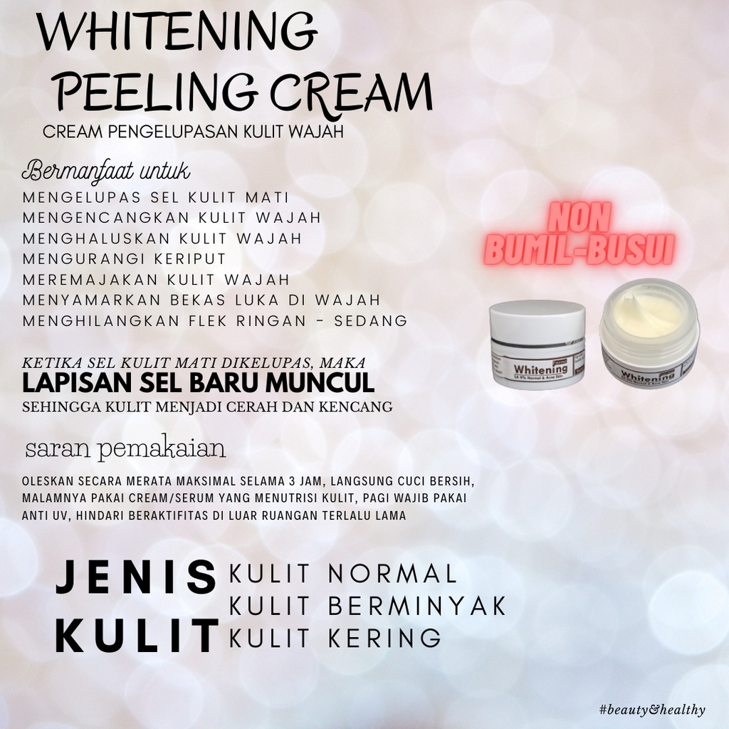 Whitening Peeling SA 8% - Mencerahkan dan Menyamarkan Noda di Kulit Wajah