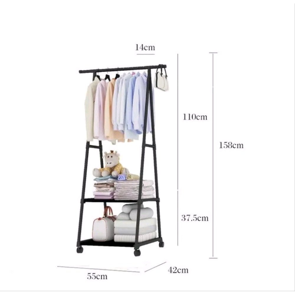 Unik JR Stand hanger triangle gantungan rak baju Murah
