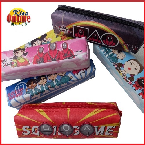 

Kotak Pensil Lucu Motif Squid Game Tempat Pensil Unik Karakter Squid Game