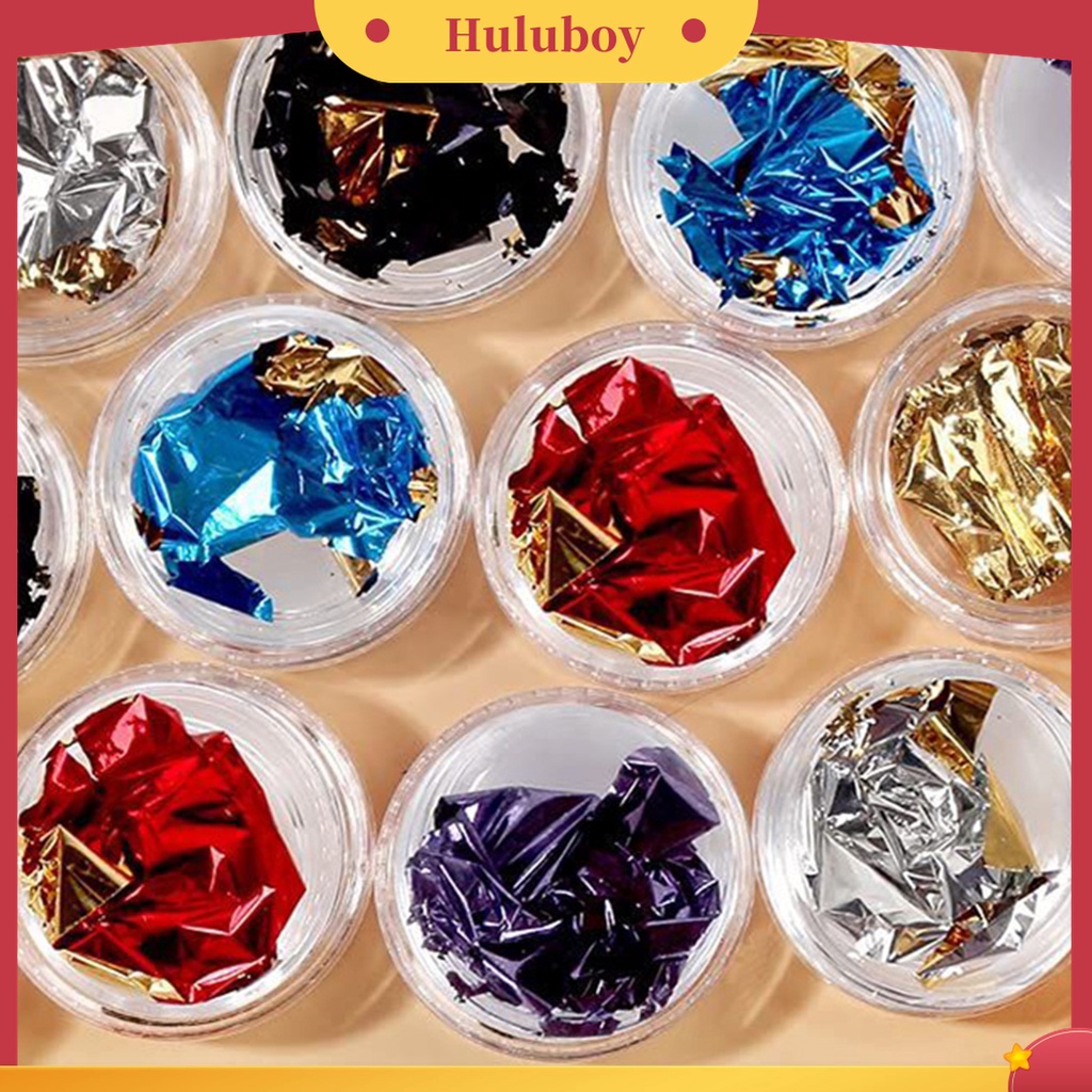 Huluboy Huluboy♡ 1 Set Sequin Glitter Multifungsi Untuk Aksesoris Manicure Wanita