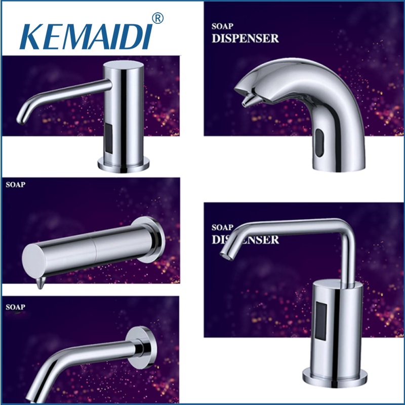 KEMAI Solid Brass Automatic Soap spenser Touchless Sensor Hand Sanitizer Shampoo Detergent spenser W