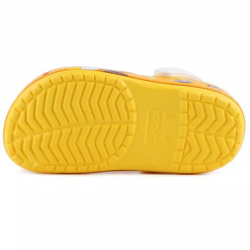 SANDAL CROCS LINE BROWN YELLOW KIDS and JUNIOR CLOG