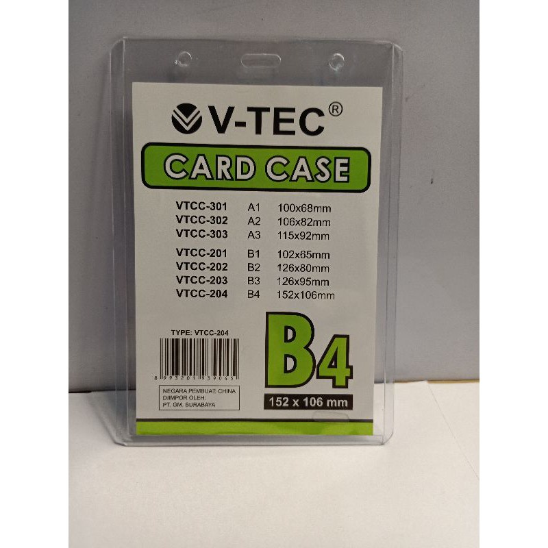 

CARD CASE B4 152 X 106 MM