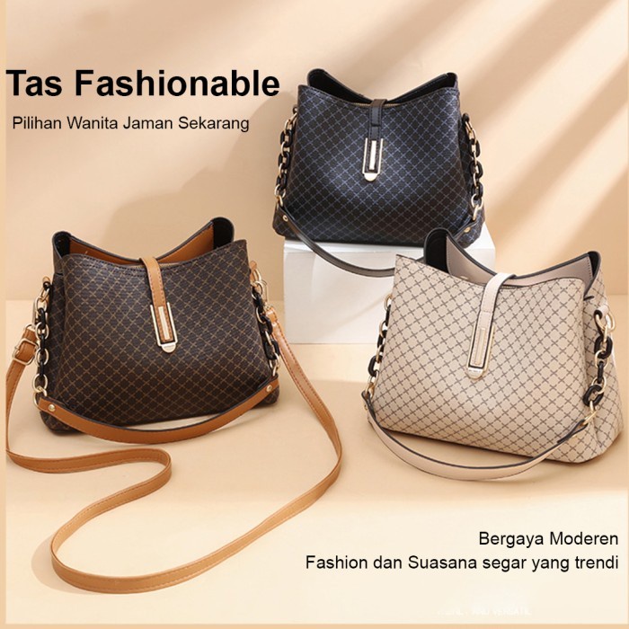 Tas Selempang Wanita Sling Bag Hand Bag Import Warna Hitam