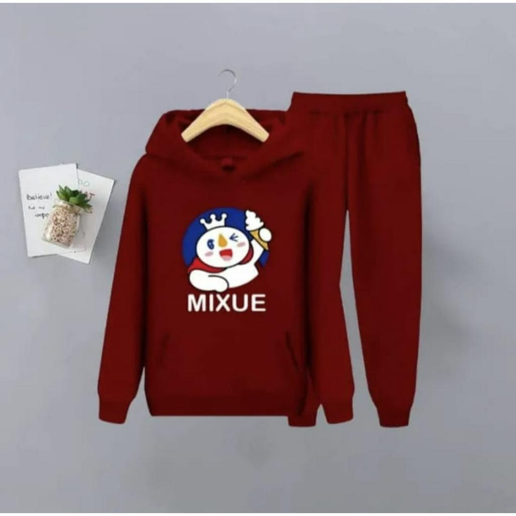 Setelan Baju Hoodie Anak Unisex Setelan Sweater Cardingan Anak Musim Dingin Terbaru 2023