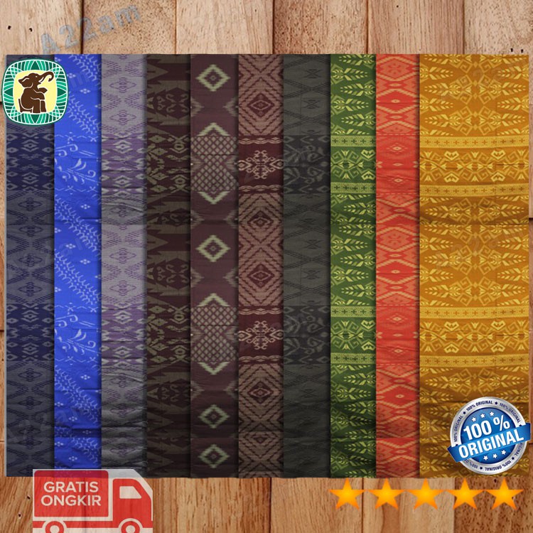 G25-10 Kain Sarung Motif Kembang Original Cap Gajah Duduk Dewasa