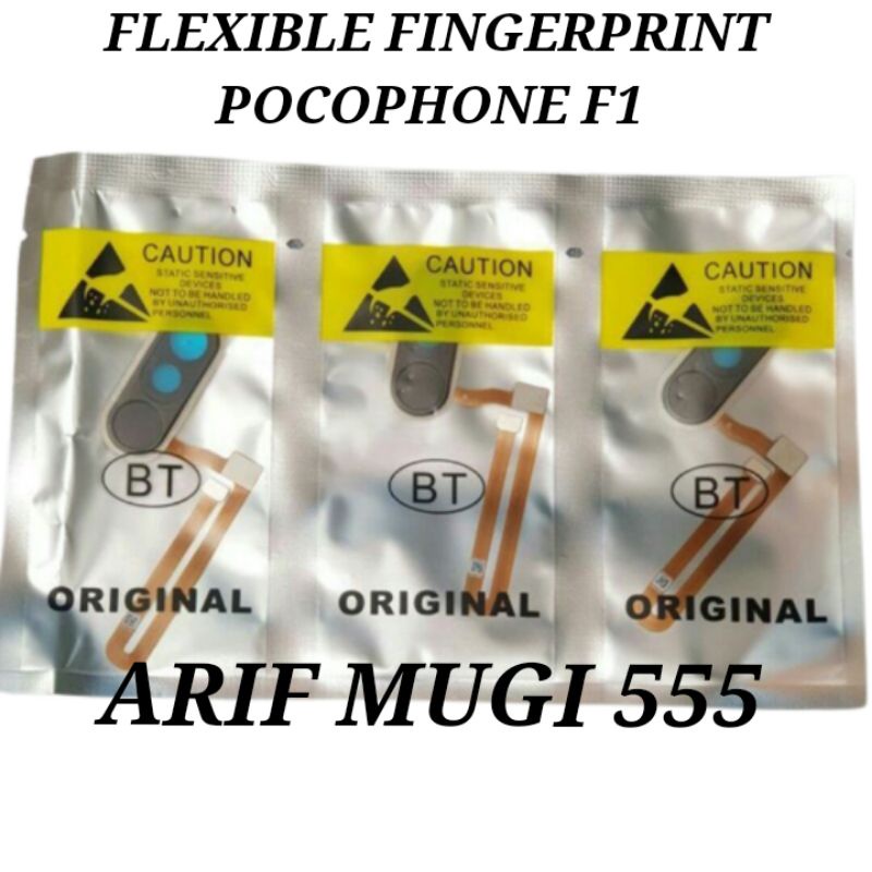 Flexible Fingerprint Tombol Home tengah Sidik Jari Xiaomi Pocophone F1 Original