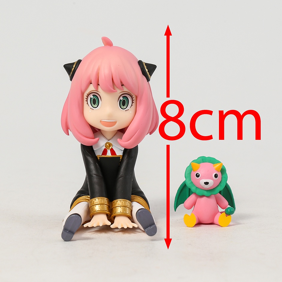 Anime Figure 17cm Anya Forger Spy x Family Figure Replaceable Head