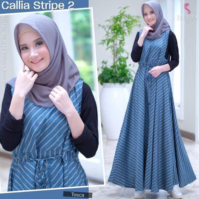 Gamis remaja 2in1 (inner + outer) kekinian