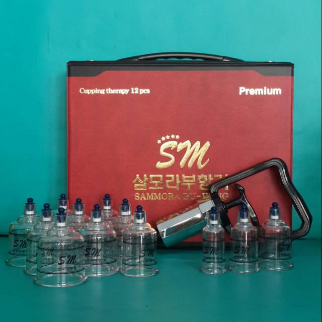 Kop Angin Korea isi 12pc premium sammora/Alat Bekam isi 12cup