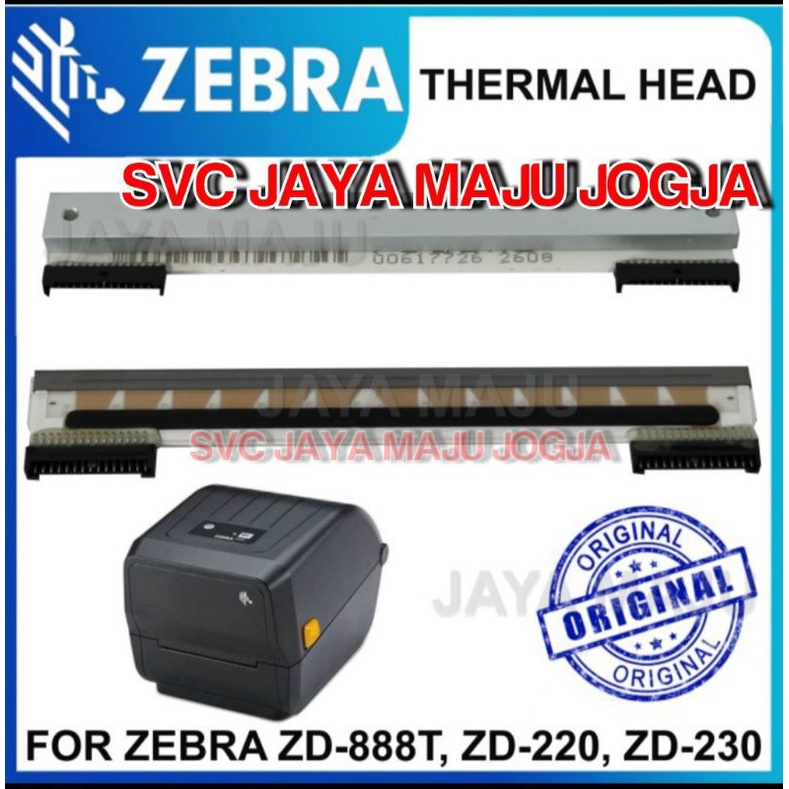 [ SPAREPART  ZD SERIES ]   PRINTHEAD   THERMAL HEAD   ZEBRA  ZD 888T  203 DPI  ||  BARCODE PRINTER  