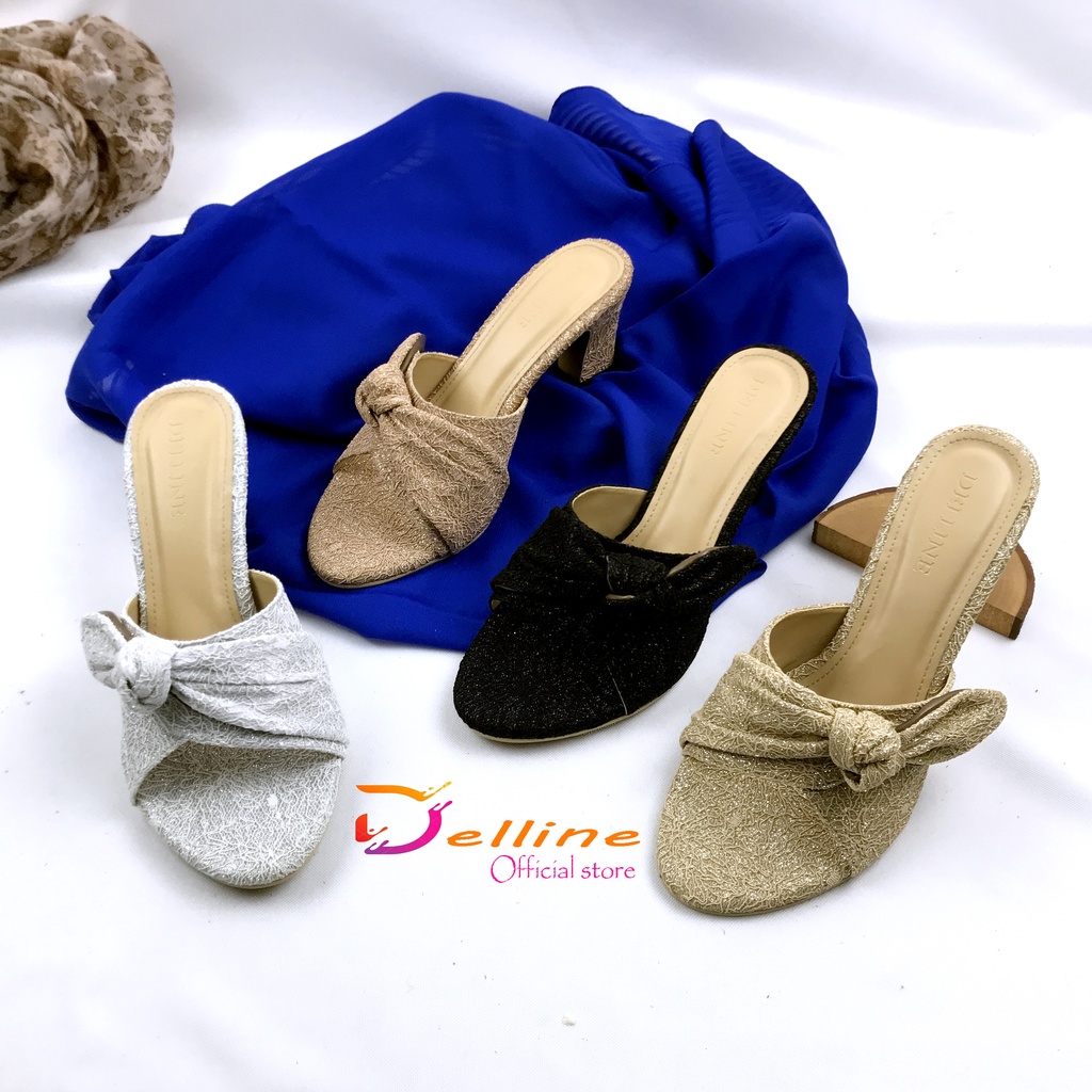 sendal wanita delline hak 7 cm bellaria