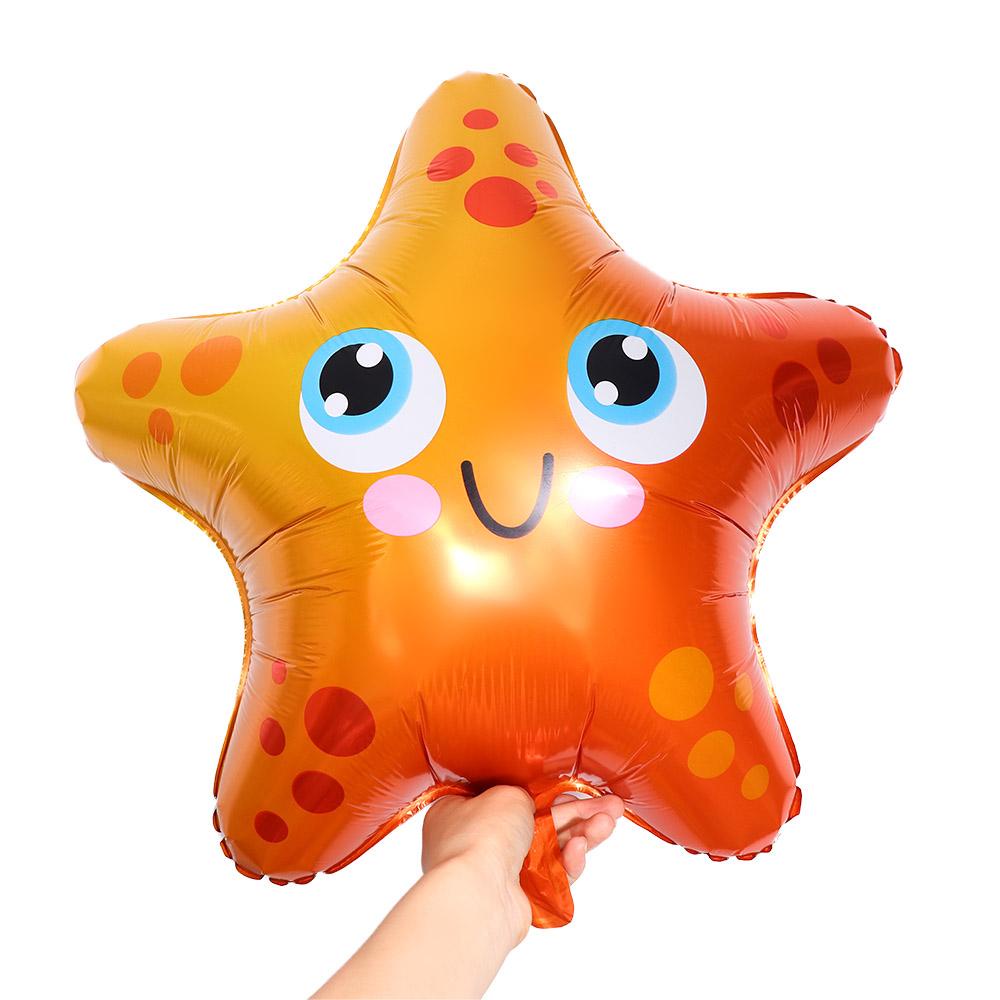 [Elegan] Balon Foil 1pcs Kuda Laut, Crab Aluminium Foil Mainan Anak Hadiah Hari Anak Perlengkapan Pesta