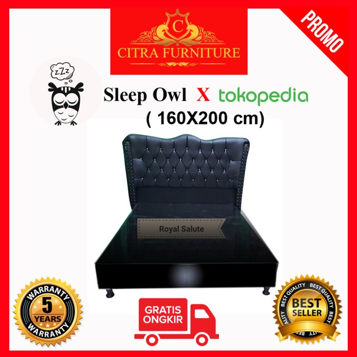 Fachriagro- Dipan Divan Sandaran Untuk Springbed Atau Kasur (160X200)-Royal Salute - Putih