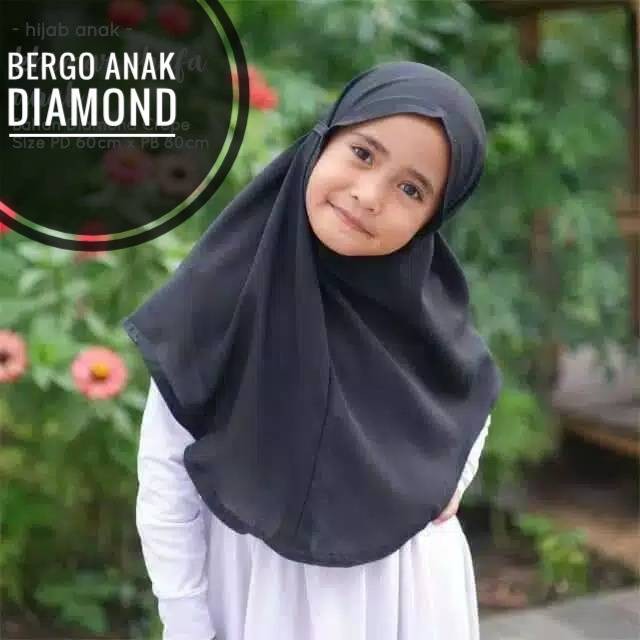 jilbab / anak / TK paud/ hijab /3-7 tahun/ BERGO ANAK DIAMOND