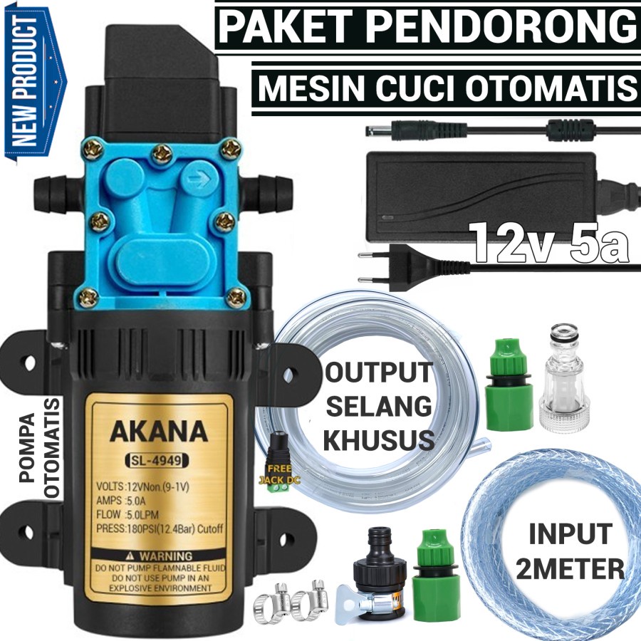 Pompa Pendorong Ke mesin Cuci otomatis Paket Pendorong Mesin cuci otomatis Tekanan tinggi - Versi le