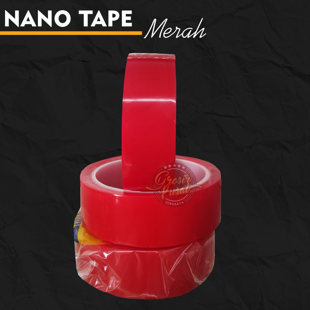 Isolasi Nano Tape 1 Mm Merah 3 Cm X 2M