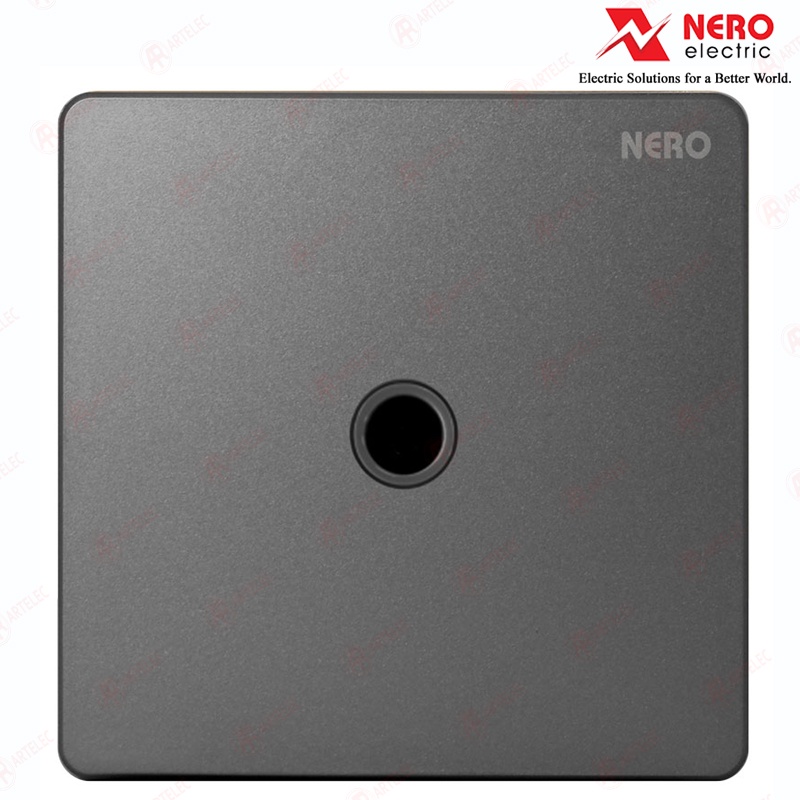 NERO Saklar Tv Outlet 1 gang CASA X2TVGR | X2TV-GR Grey