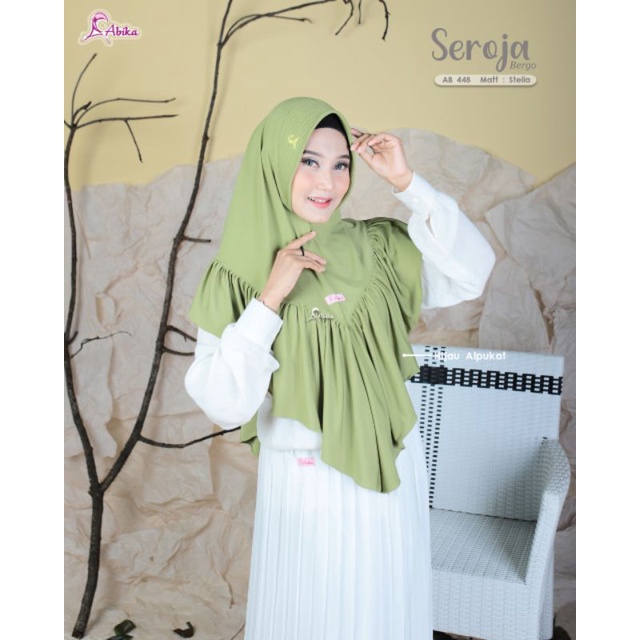 BERGO SEROJA ABIKA JILBAB INSTAN HIJAB INSTAN KERUDUNG INSTAN
