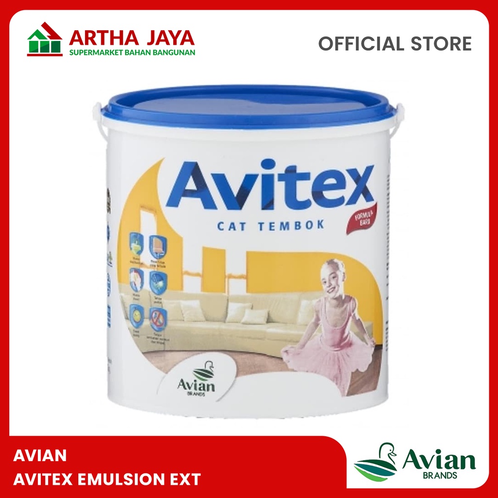 Avitex Emulsion Exterior Super White / Cat Tembok Exterior
